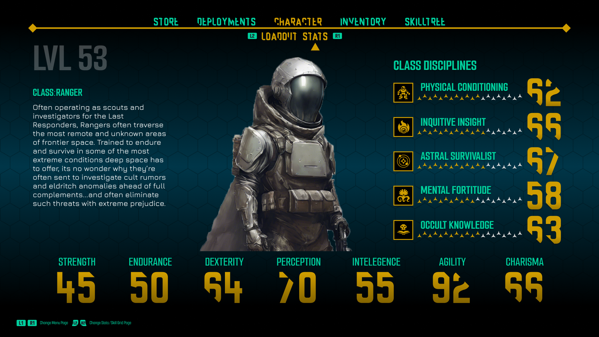Character Menu — Skill Tree